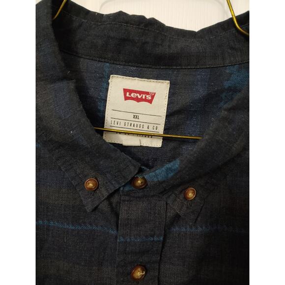 Mens Levi Aztec Print Button Front sz xxl - Picture 3 of 4